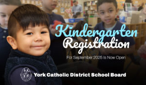 Registration for Kindergarten at YCDSB is Open